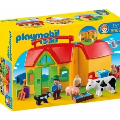 Playmobil Playmobil<6962 - Ferme Transportable - 1.2.3