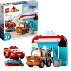 LEGO Jouets À Emboîter, À Empiler<10996 - ® Duplo - La Station De Lavage Avec Flash Mcqueen Et Martin