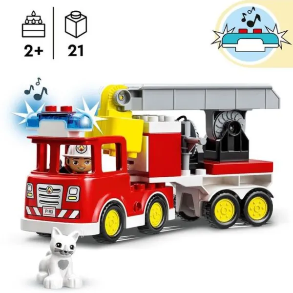LEGO 1Er Age<10969 - ® Duplo - Le Camion De Pompiers