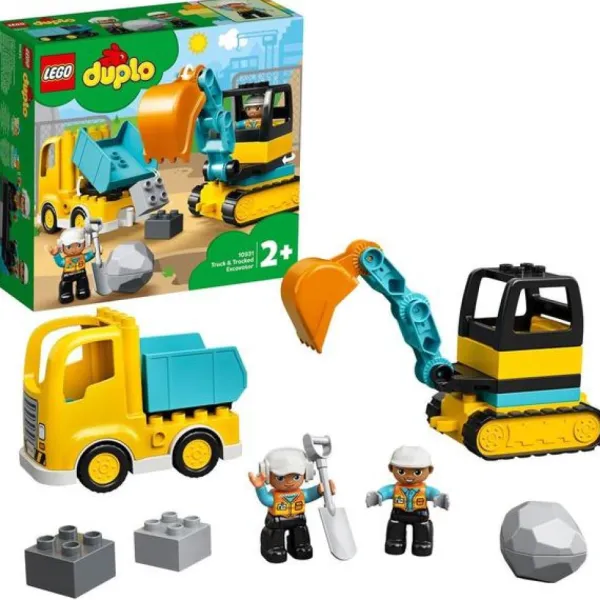 LEGO 1Er Age<10931 - ® Duplo - Le Camion Et La Pelleteuse