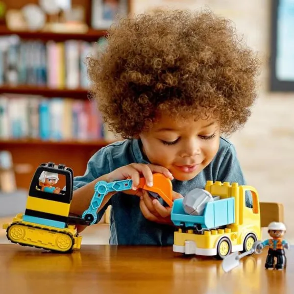 LEGO 1Er Age<10931 - ® Duplo - Le Camion Et La Pelleteuse