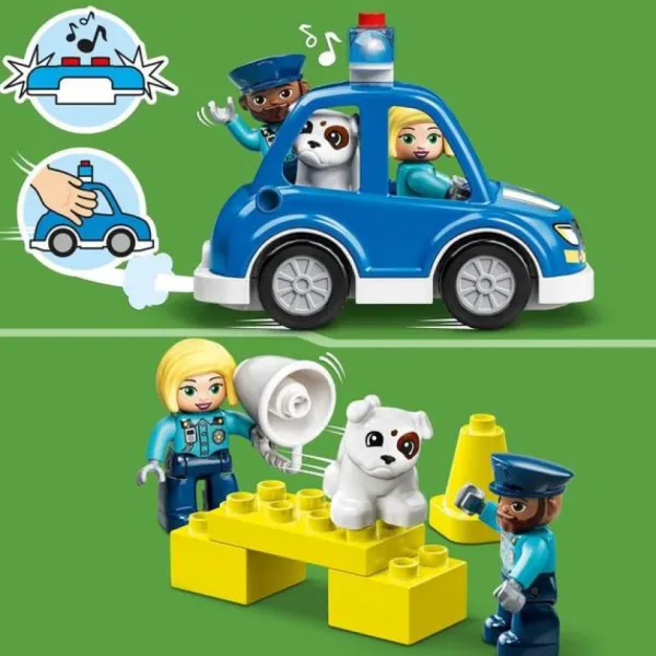 LEGO 1Er Age<10959 - ® Duplo - Le Commissariat Et L'Helicoptere De La Police