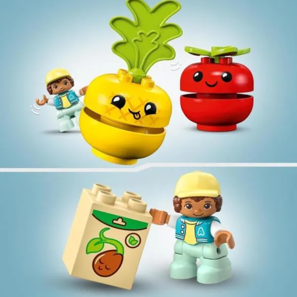 LEGO Jouets À Emboîter, À Empiler<10982 - ® Duplo - Le Tracteur Des Fruits Et Legumes