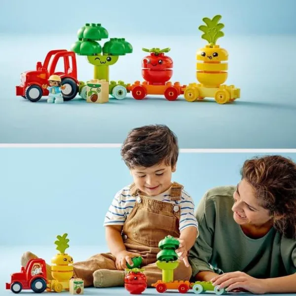 LEGO Jouets À Emboîter, À Empiler<10982 - ® Duplo - Le Tracteur Des Fruits Et Legumes