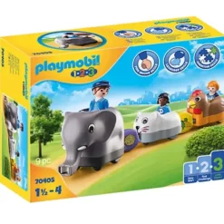 Playmobil Playmobil<70405 - 1.2.3 - Train Des Animaux