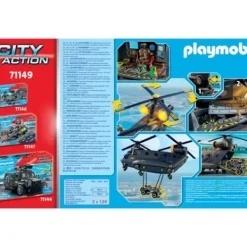 Playmobil Playmobil<71149 – City Action - Helicoptere Des Forces Speciales