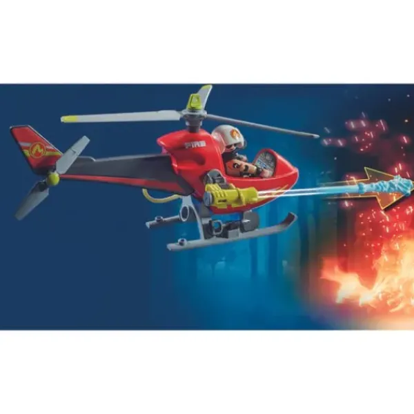 Playmobil Playmobil<71195 - City Action – Helicoptere Bombardier Des Pompiers