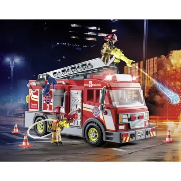 Playmobil Playmobil<71233 - City Action - Camion De Pompiers Avec Grande Echelle