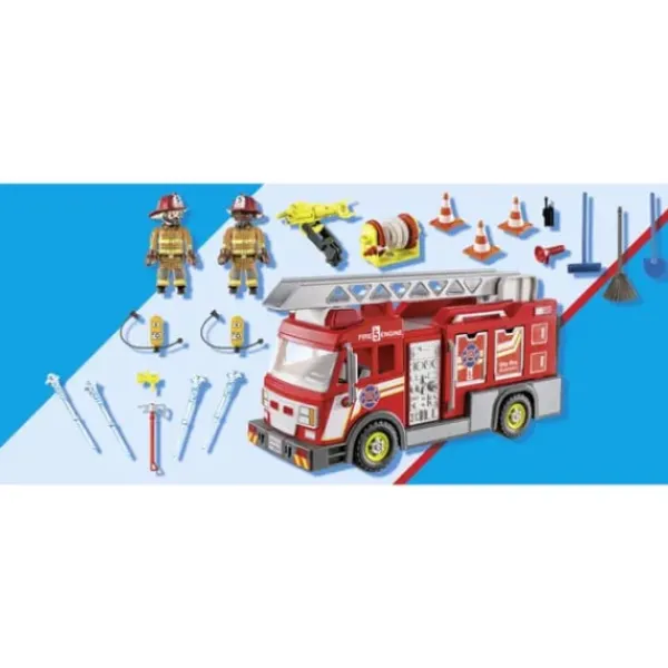 Playmobil Playmobil<71233 - City Action - Camion De Pompiers Avec Grande Echelle