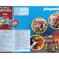 Playmobil Playmobil<71233 - City Action - Camion De Pompiers Avec Grande Echelle