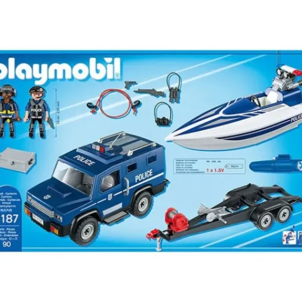 Playmobil Playmobil<5187 - City Action - Fourgon Et Vedette De Police