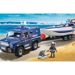 Playmobil Playmobil<5187 - City Action - Fourgon Et Vedette De Police