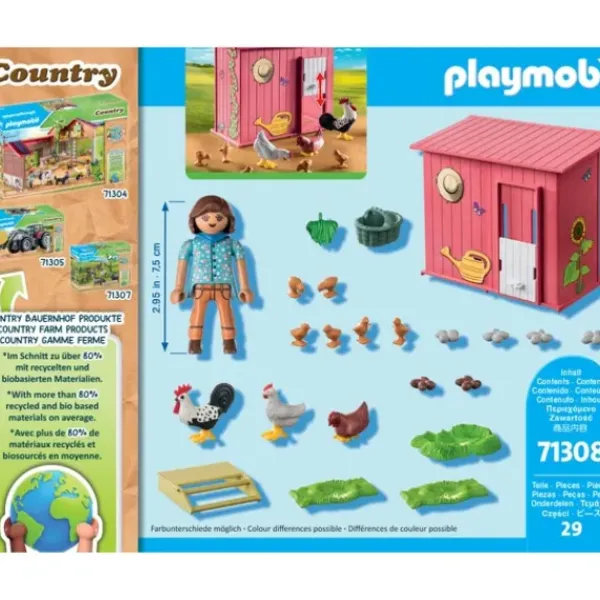 Playmobil Playmobil<71308 - Country - Agricultrice Et Poulailler