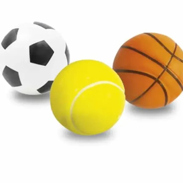 SUN and SPORT Cages Et Ballons De Foot<3 Ballons En Mousse - 10 Cm De Diametre