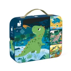 Janod Puzzle Bébé / Enfant<4 Puzzles Evolutifs Dinosaures