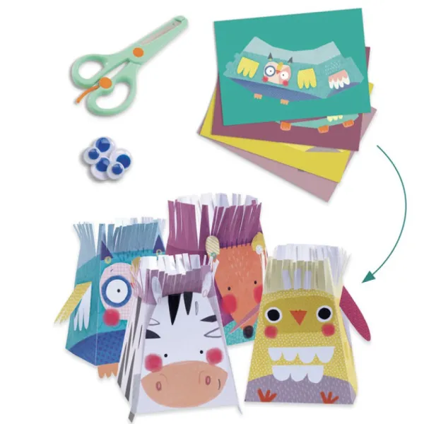 Djeco Découpage, Collage, Pliage<Activités Creatives Animaux Et Leurs Maisons