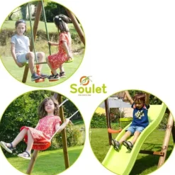 Soulet Balancoires Et Portiques<Aire De Jeux Avec Toboggan Menthe