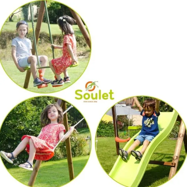 Soulet Balancoires Et Portiques<Aire De Jeux Avec Toboggan Menthe