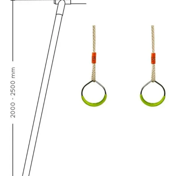 Soulet Balancoires Et Portiques<Anneaux En Metal Pour Portique
