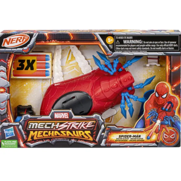Nerf Nerf Et Jeux De Tirs<Arachno Blaster Spiderman - Marvel Mech Strike Mechasaurs