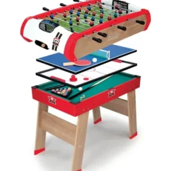 Smoby Baby-Foot<Baby Foot Powerplay 4 Jeux En 1
