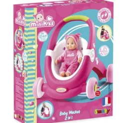 Smoby Poussettes Poupons<Baby Walker Porteur Poussette Minikiss Poupon