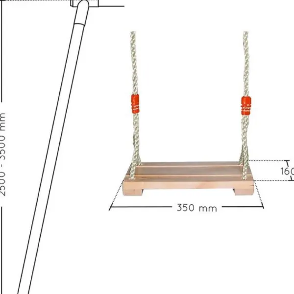 Soulet Balancoires Et Portiques<Balancoire En Bois Pour Portique 2,50 A 3,50 M