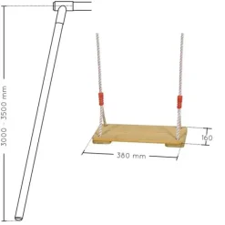 Soulet Balancoires Et Portiques<Balancoire En Bois Pour Portique 3 A 3,50 M