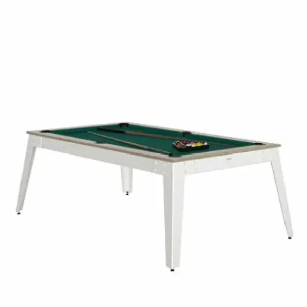Rene Pierre Billards<Billard Steel Oslo Blanc Avec Plateau