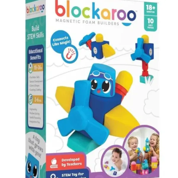 Blockaroo Jouets Stem< - Avion 10 Pieces