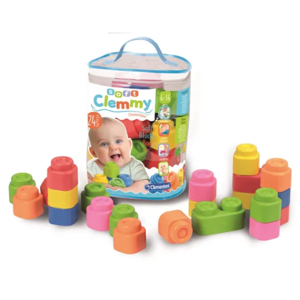 Clementoni Jouets À Emboîter, À Empiler<Briques A Empiler - 24 Pieces - Clemmy