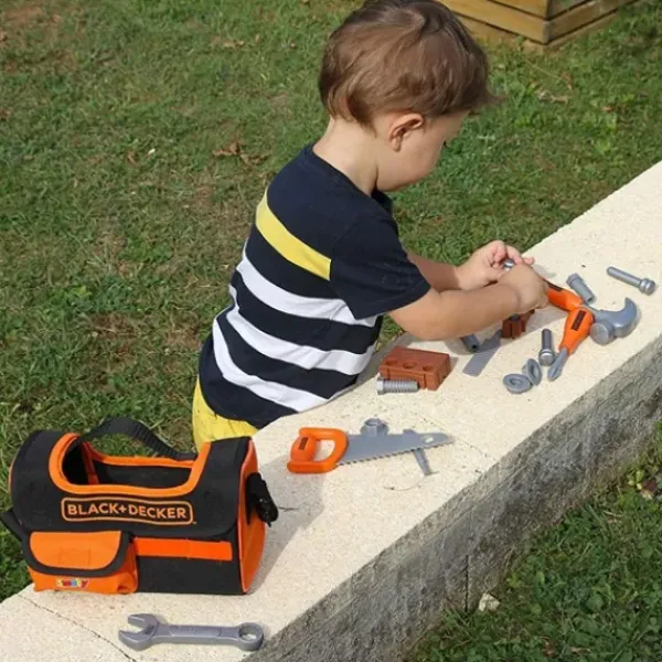 Smoby Bricolage<Caisse A Outils En Tissu Black Et Decker