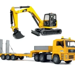 Motor & Co R/C Véhicules De Chantier Et Tracteurs<Camion De Chantier Telecommande Volvo Pelleteuse 60 Cm