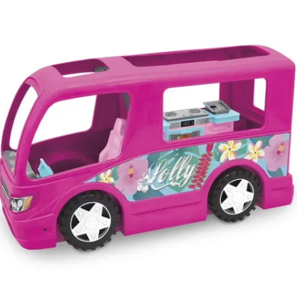 Lolly Barbie Et Poupées Mannequin<Camping Car De Poupee Avec Accessoires Et Effets Sonores