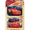 Educa Puzzles Bois<Cars 3-2 Puzzles En Bois De 16 Pieces