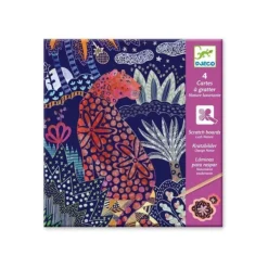 Djeco Découpage, Collage, Pliage<Cartes A Gratter Nature Luxuriante