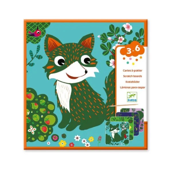 Djeco Découpage, Collage, Pliage<Cartes A Gratter Petites Betes