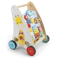 WOOD N PLAY Activités D'éveil<Chariot De Marche En Bois Multi-Activités