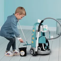 Smoby Nettoyage, Ménage<Chariot De Ménage + Aspirateur Electronique - 9 Accessoires