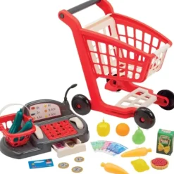Ecoiffier Faire Comme Les Grands<Chariot Garni Et Caisse Enregistreuse