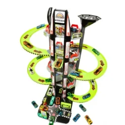 Motor & Co Race Garages Et Circuits<Circuit De Voitures Glow Power Racer