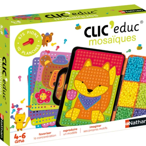 Nathan Jeux Mosaïque, Sable Et Paillettes<Clic Educ Mosaiques