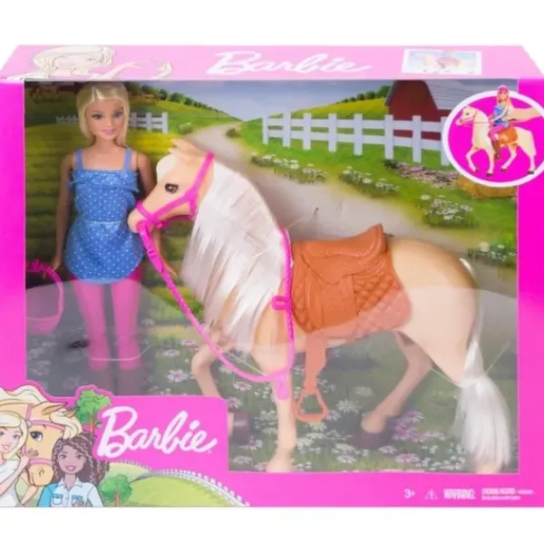 Mattel Poupées<Coffret Barbie Et Son Cheval