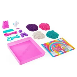 Spin Master Mosaïque, Sable Et Paillettes<Coffret Le Royaume Magique Des Licornes - Kinetic Sand - Sable Magique A Modeler