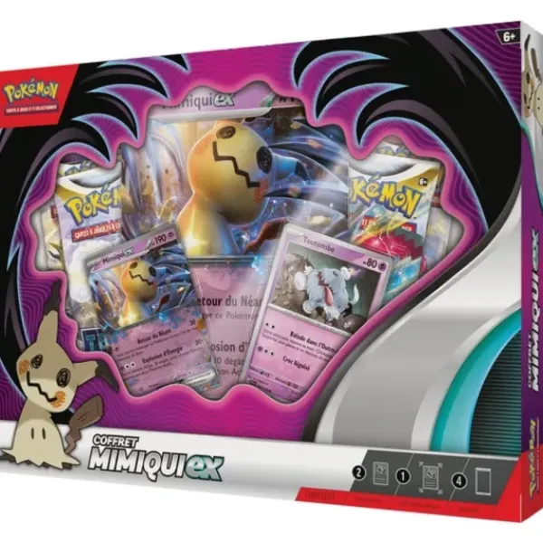 Asmodée Cartes À Collectionner<Coffret Pokemon 4 Boosters - Mimiqui Ex