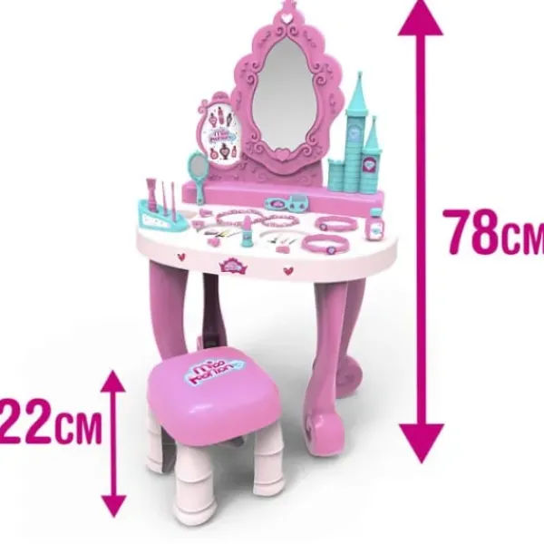 Miss Fashion Faire Comme Les Grands<Coiffeuse Princesse Et 16 Accessoires - 78 Cm