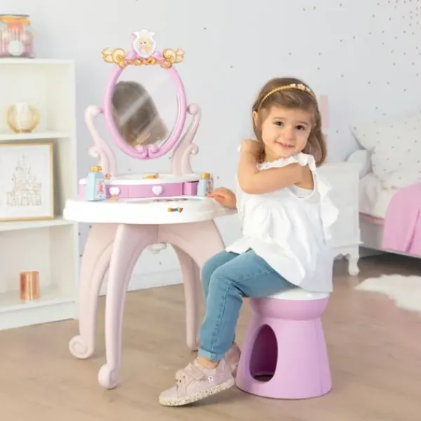 Smoby Faire Comme Les Grands<Coiffeuse Sur Pieds 2 En 1 Disney Princess