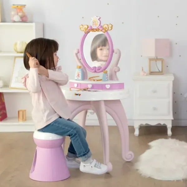 Smoby Faire Comme Les Grands<Coiffeuse Sur Pieds 2 En 1 Disney Princess
