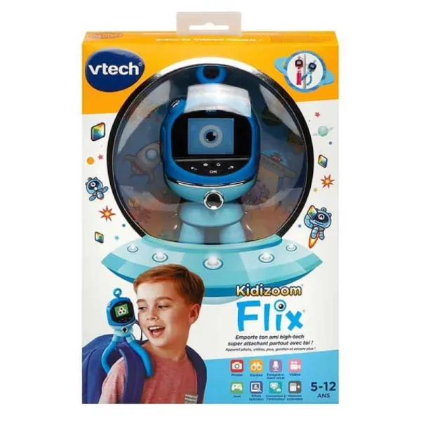 VTech Appareils Photo Et Camera<Compagnon Interactif Kidizoom Flix Bleu
