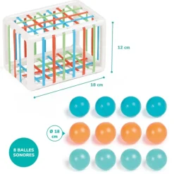 Ludi Jouets À Emboîter, À Empiler<Cube De Manipulation Avec Balles